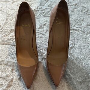Christian Louboutin Blush Patent Leather Heels